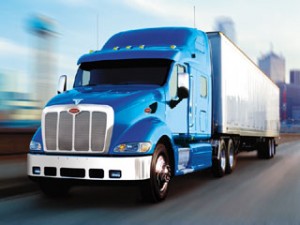 semi-truck blue without title